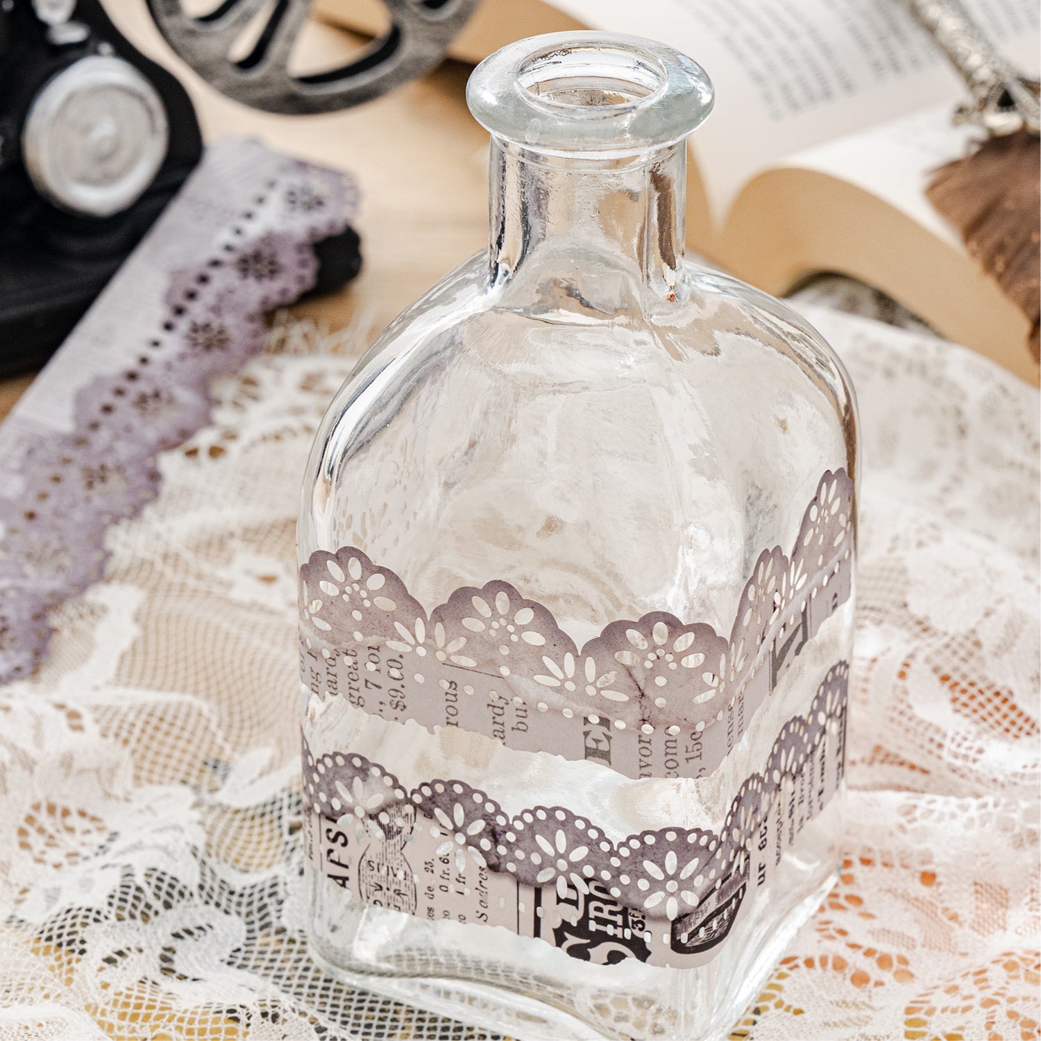 Long Lace Paper Sticker