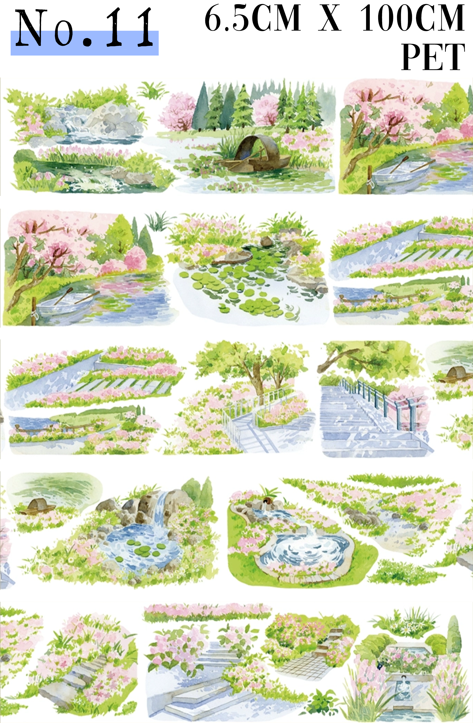 【XIAOYE】Landscaping/Scene PET Tape (18 Style)