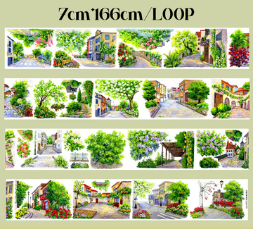 【SZCX】South of France Holiday Landscape PET Tape
