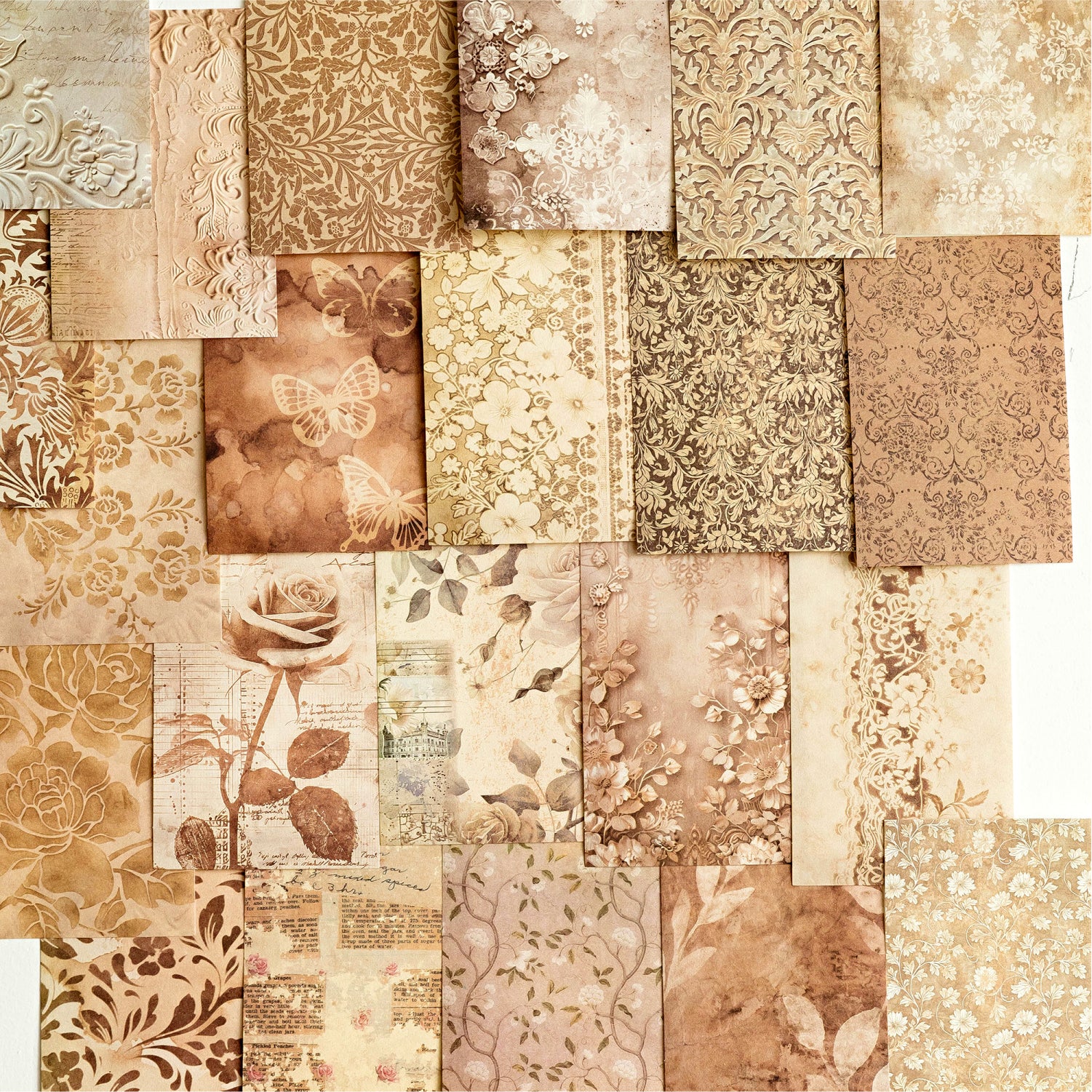 Floating Text Series Scrapbooking Paper and Sticker