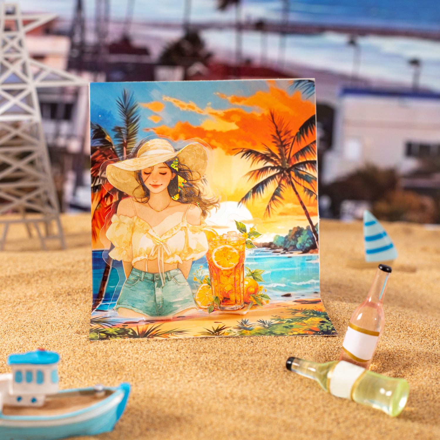 Sunset in California PET Sticker