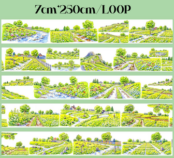 【SZCX】Spring Flower Village Landscape PET Tape