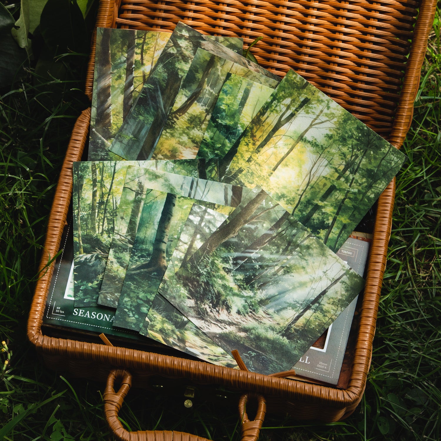 Season Scroll Scrapbooking Paper