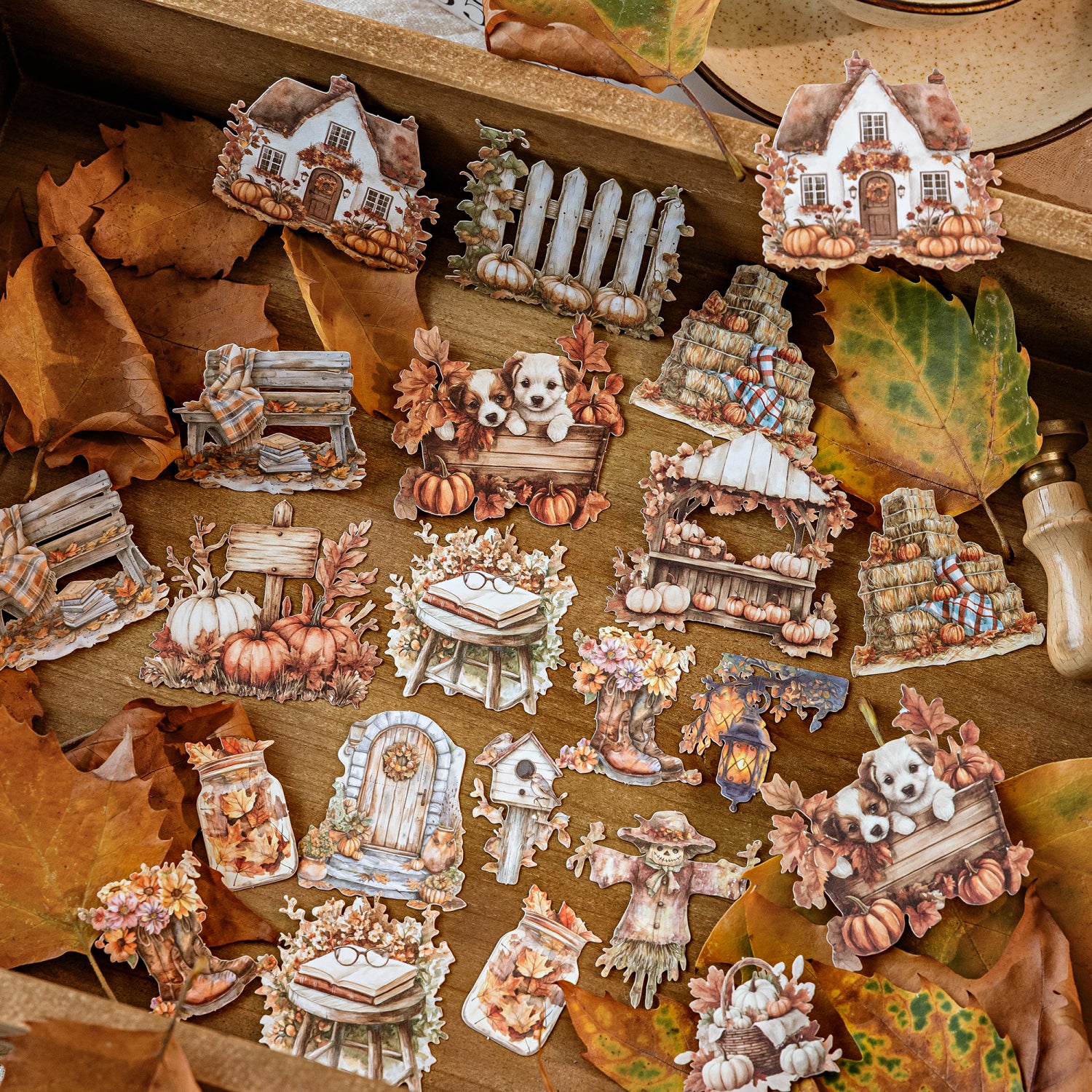 Autumn Notes Series PET Sticker