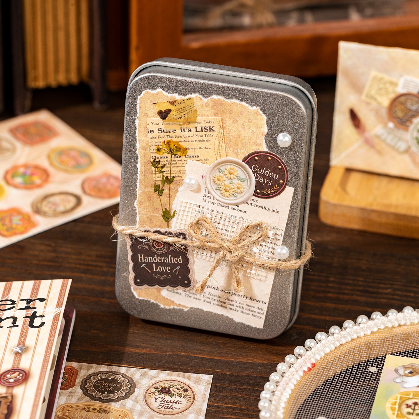 Museum Collection Series Sticker Book For Scrapbooking and Journaling | MOOBOOM