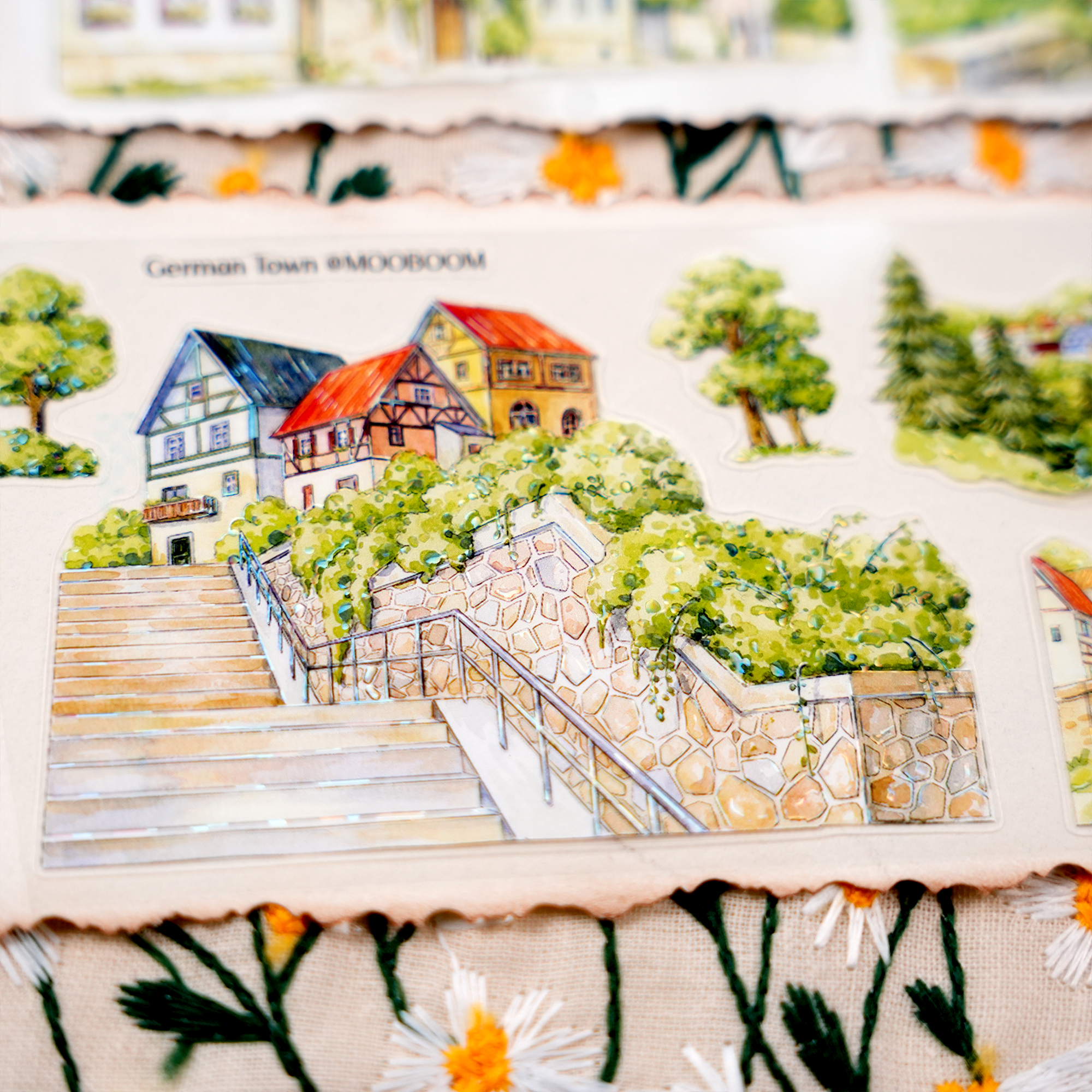 【MOOBOOM】German Town Scenery Pre-cut Landscaping Tape