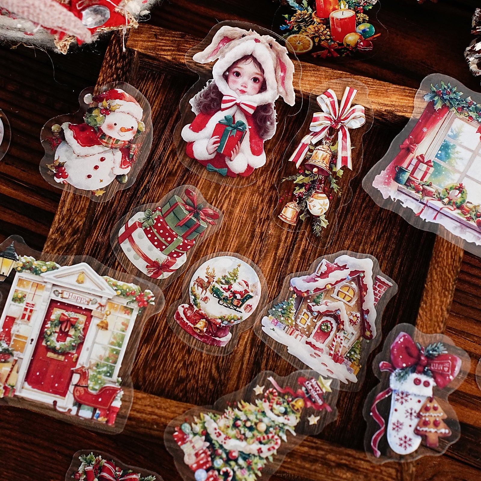 Halloween and Christmas Decorations PET Sticker