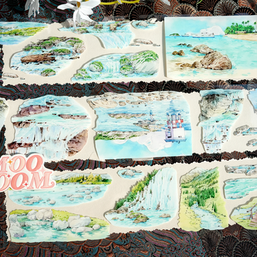 【XT】The picturesque riverbank views  Landscaping Tape