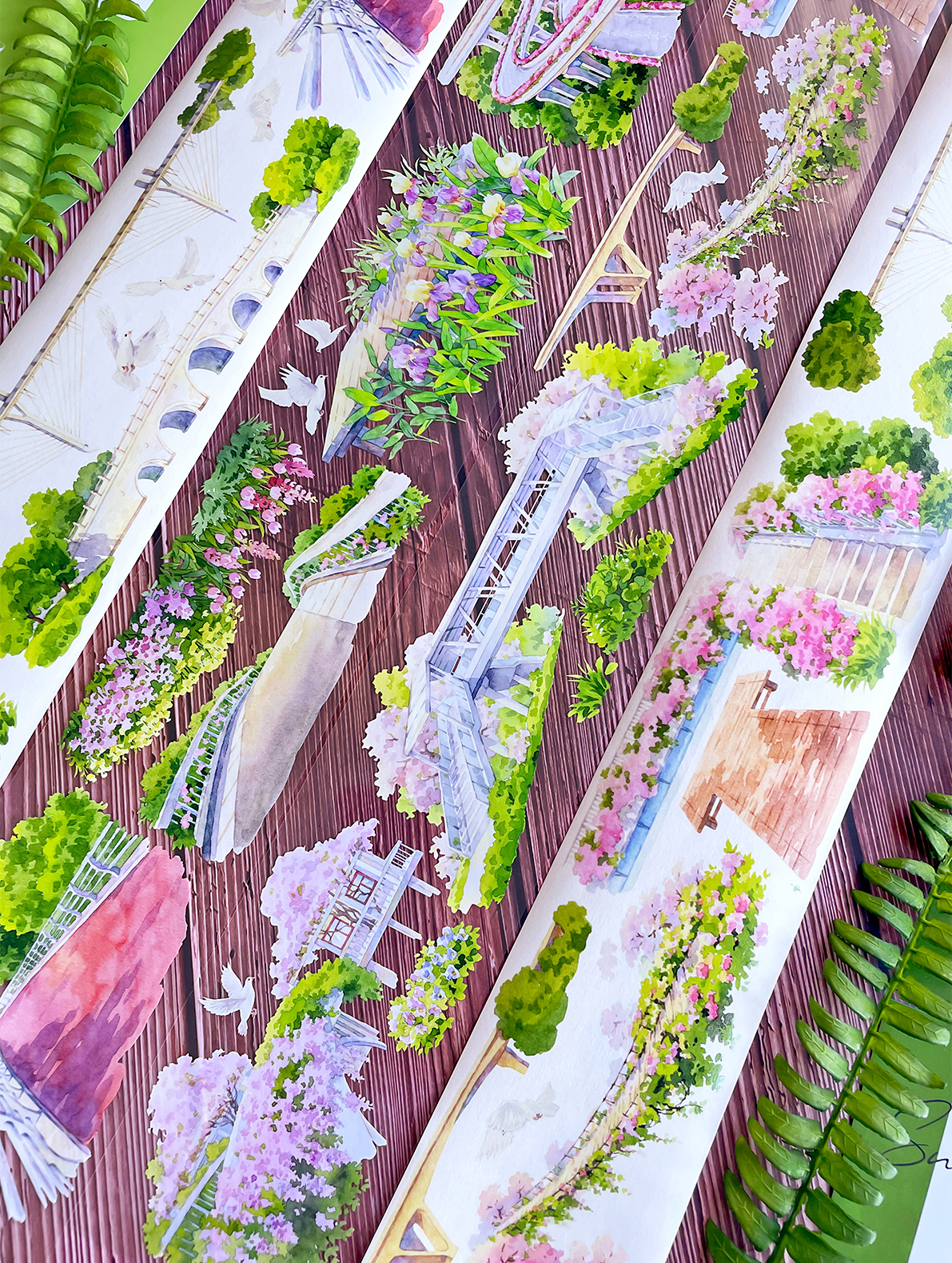 【NEW Studio】Blooming Corridor Landscaping Tape