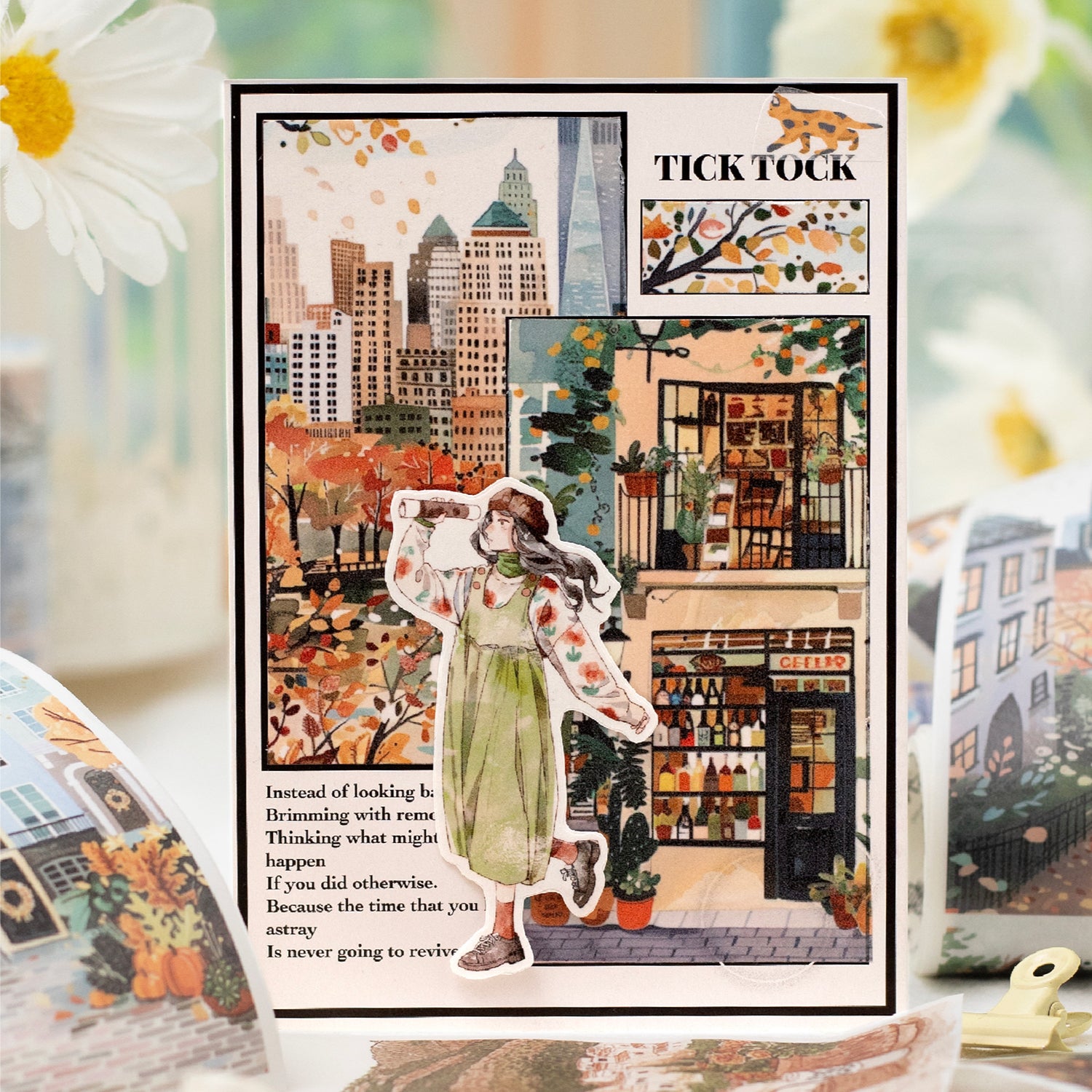 Morning and evening in the world Washi Tape