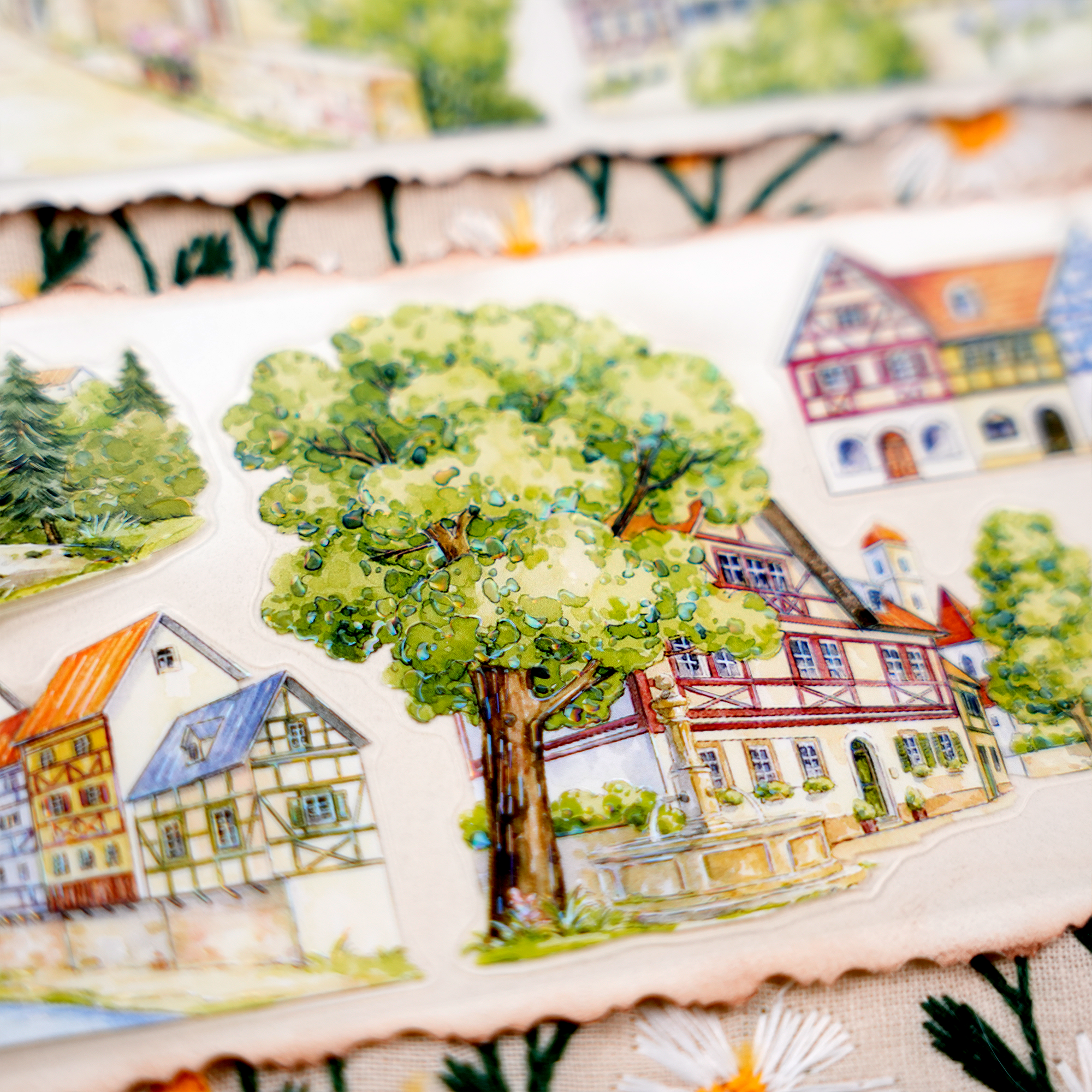 【MOOBOOM】German Town Scenery Pre-cut Landscaping Tape