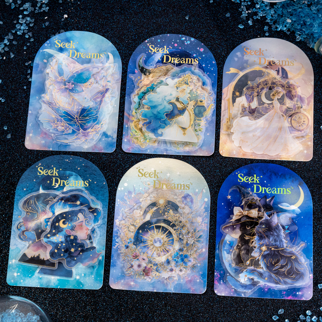 Glimmer of a Dream Starry Sky Theme PET Sticker