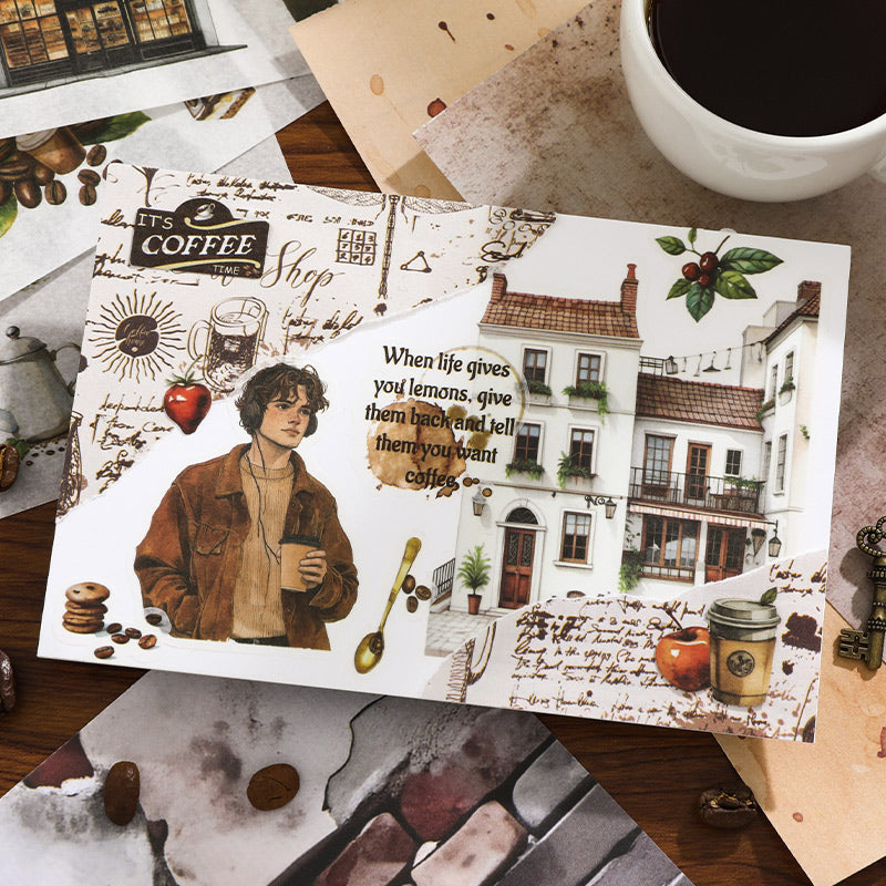 Slow Life Vintage Sticker Books