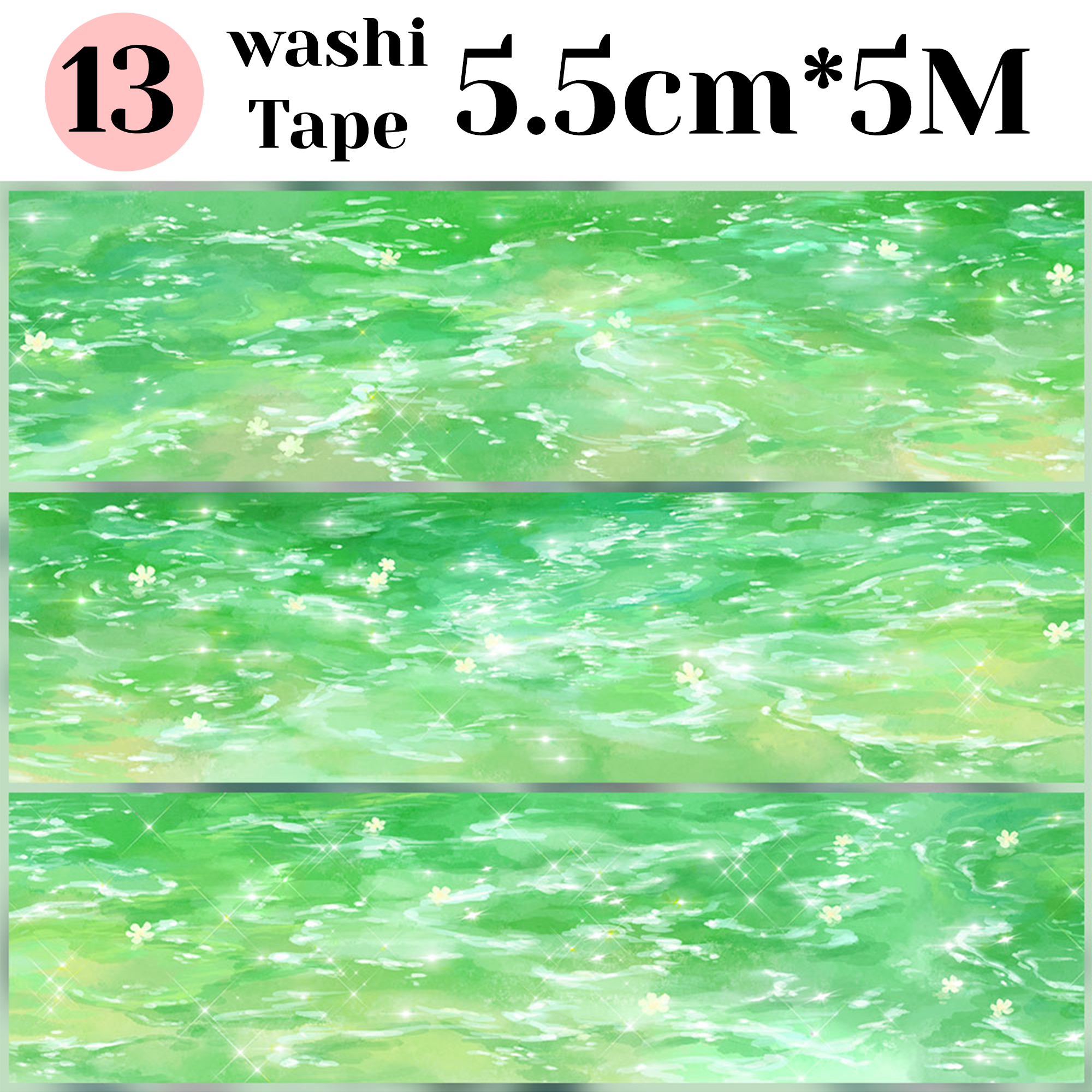 【ZERO】Waves/ Rivers / Water Surfaces Landscaping Tape(12 Styles)(Whole Roll Tape)