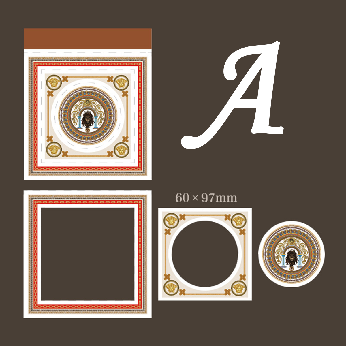 Vintage Frame Die-cut Notepad Paper