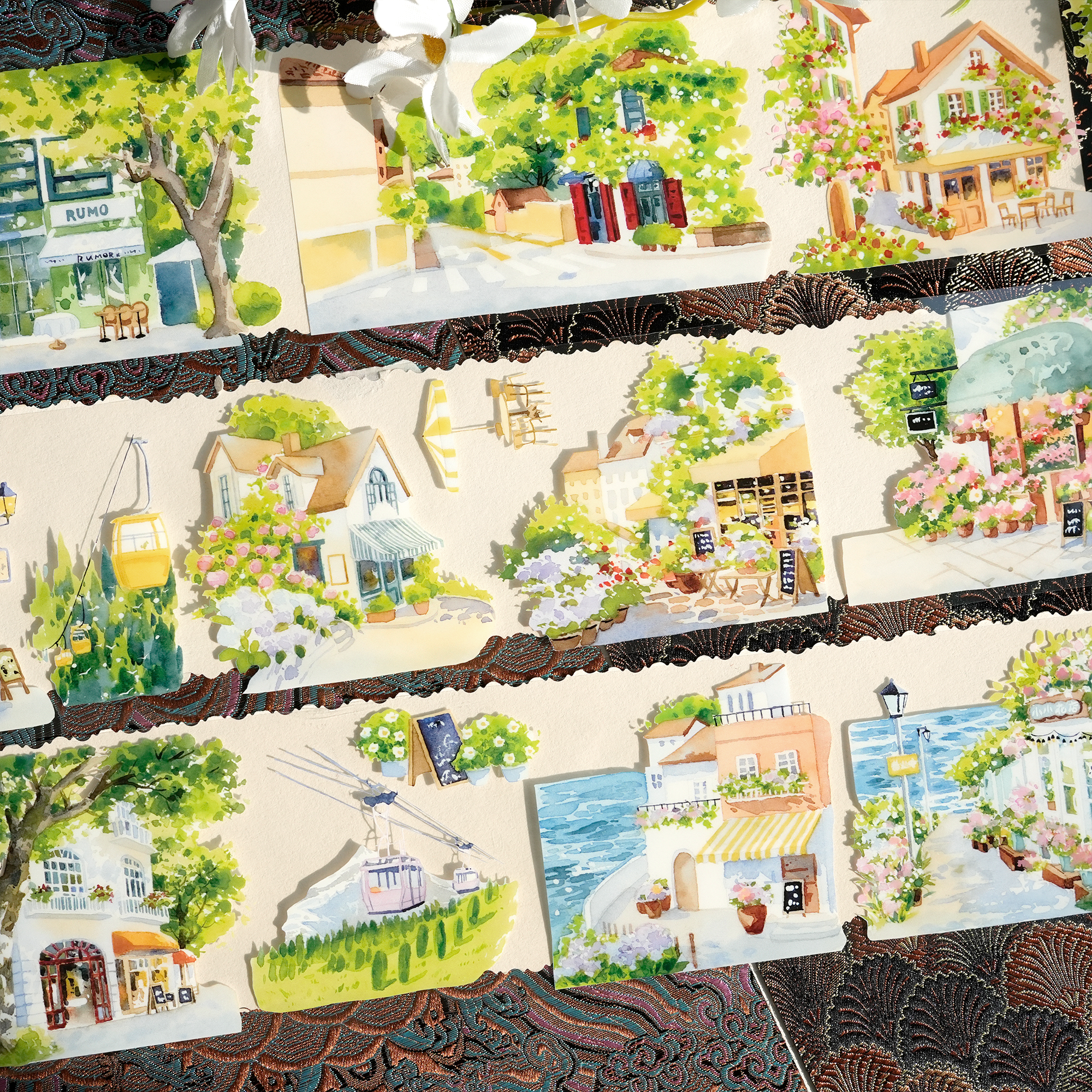 【XT】A Path Adorned with Blossoms Landscaping Tape