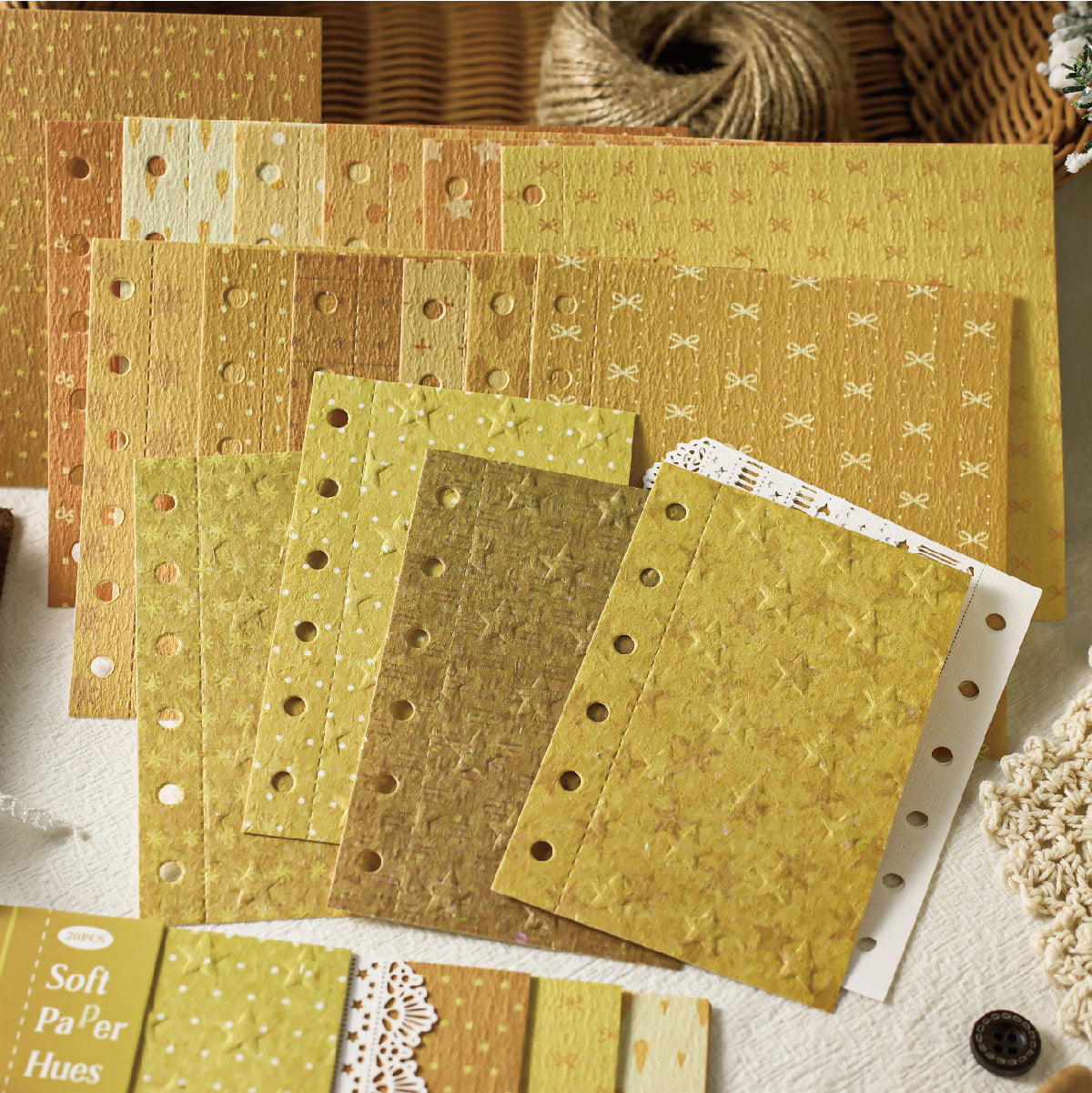 Soft Paper Hues Scrapbooking Paper For Scrapbooking and journaling