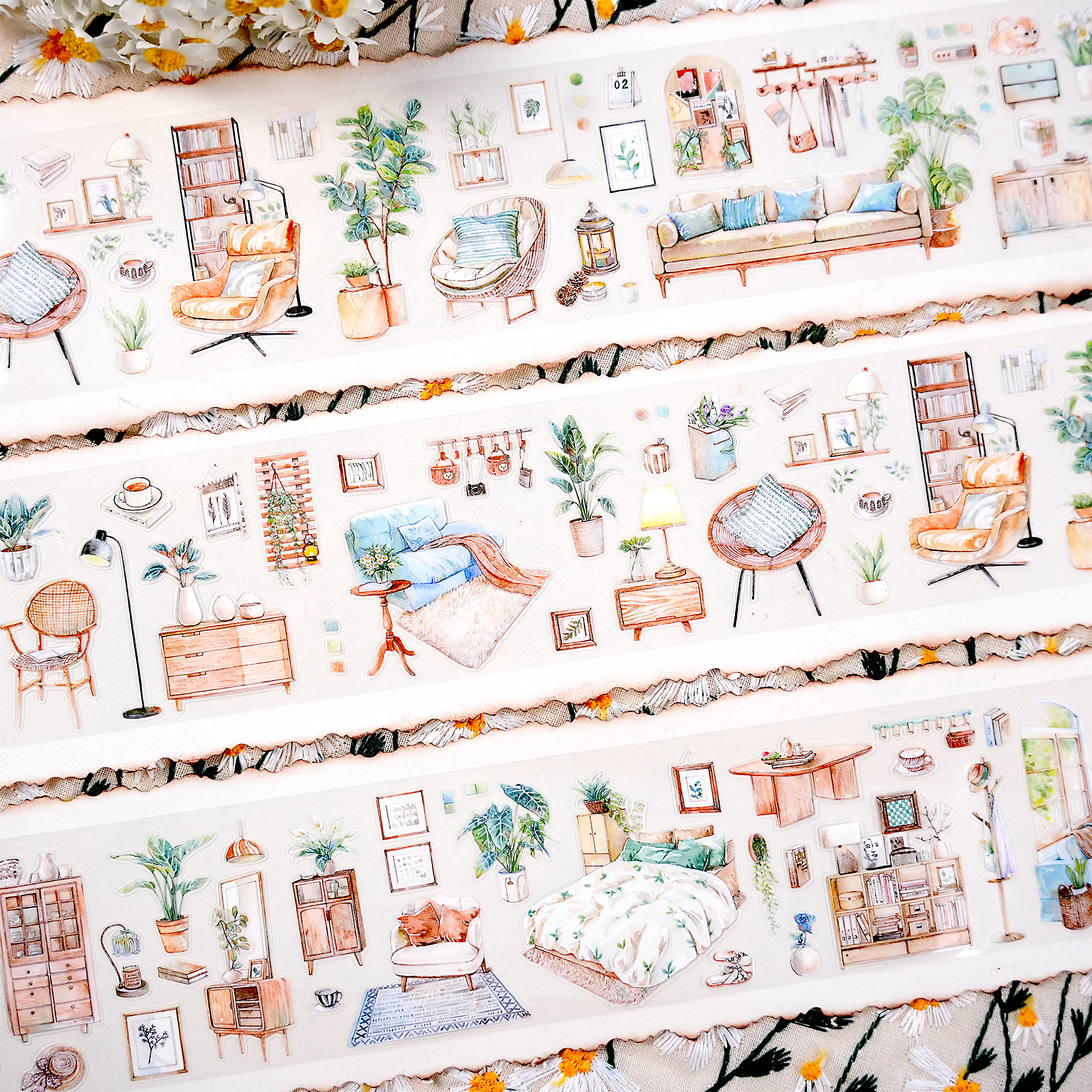 【OKTM】Mid-century Furniture Landscaping PET Tape