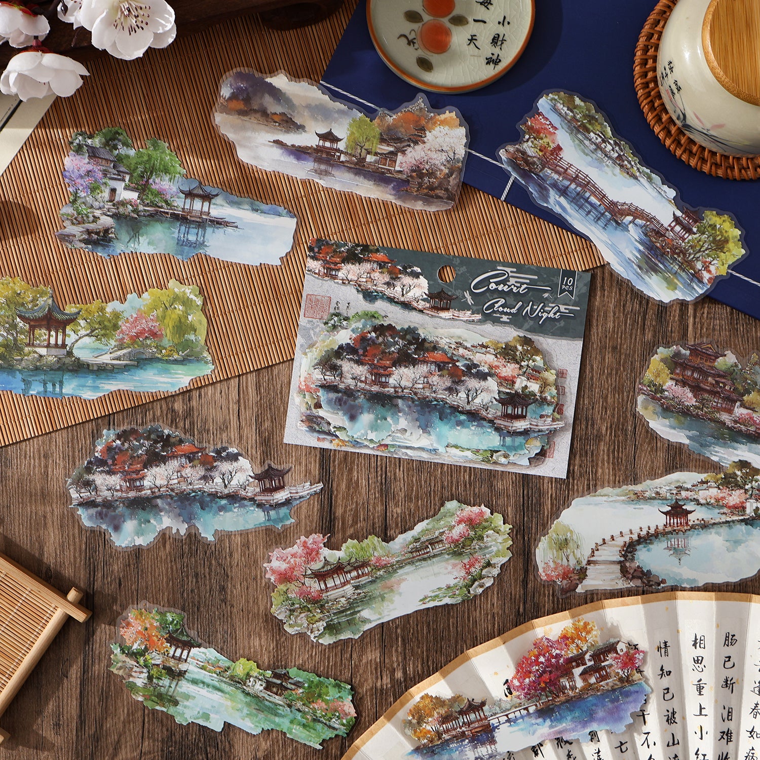 Cloud Court of Ten Provinces PET Sticker