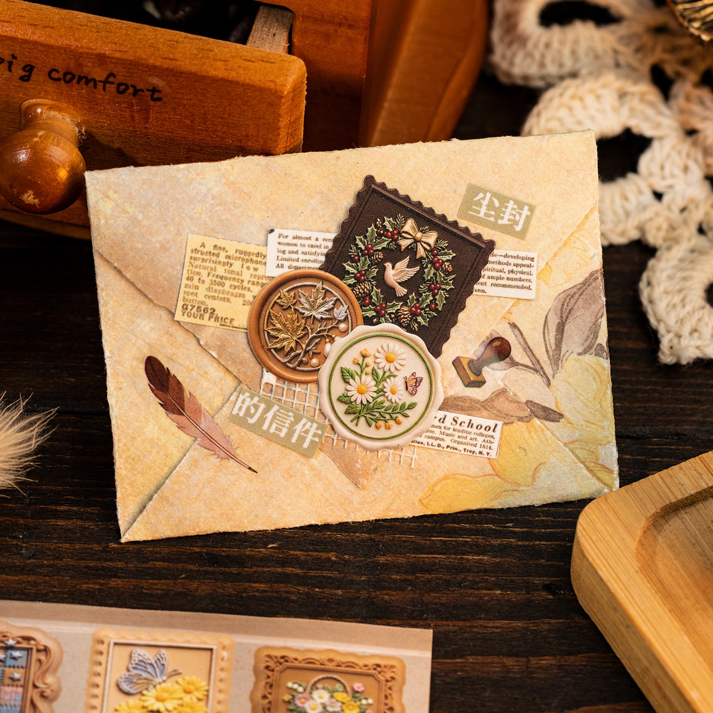 Museum Collection Series Sticker Book For Scrapbooking and Journaling | MOOBOOM