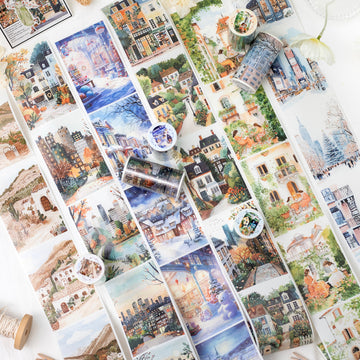 Morning and evening in the world Washi Tape