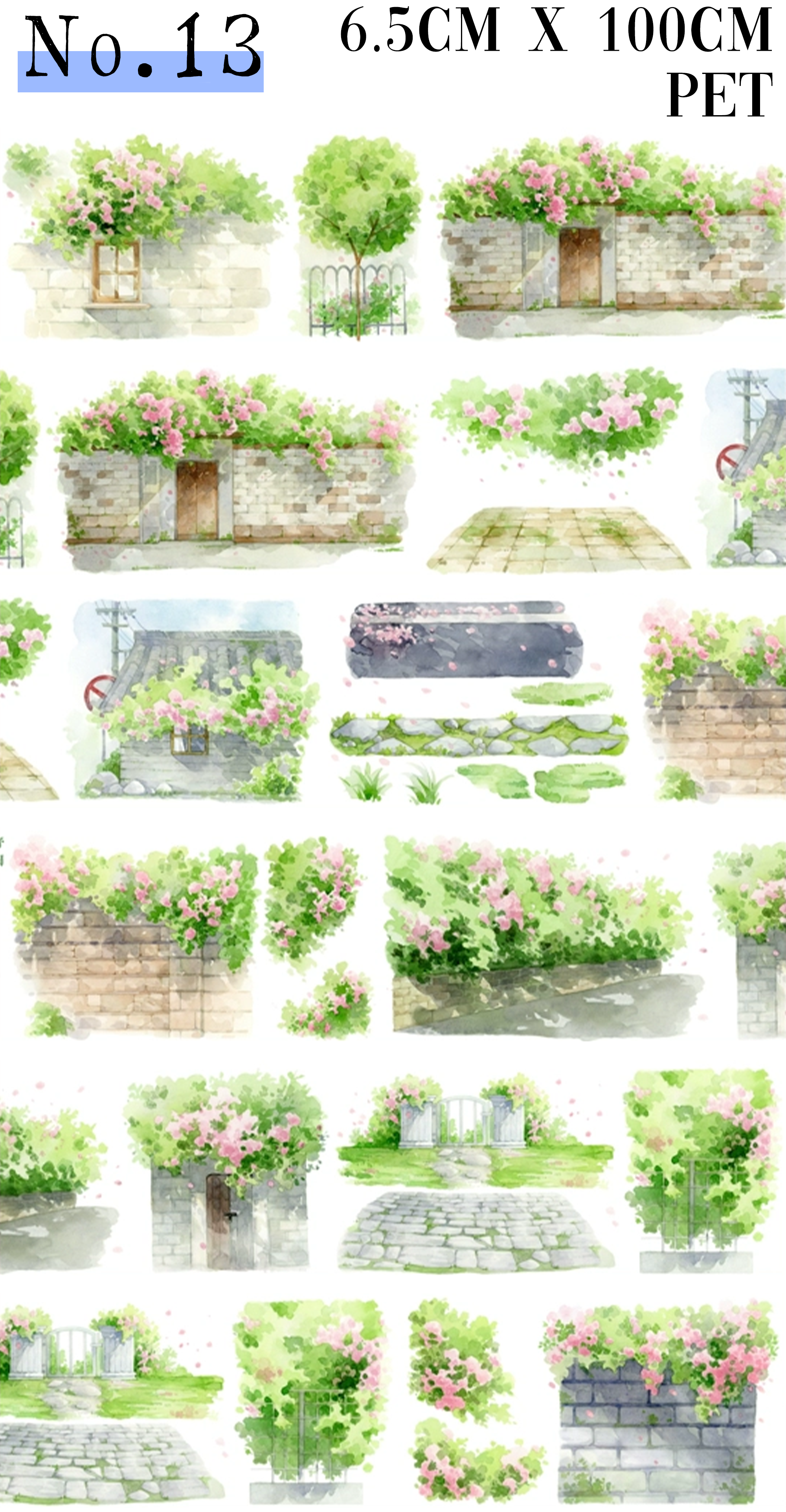 【XIAOYE】Landscaping/Scene PET Tape (18 Style)
