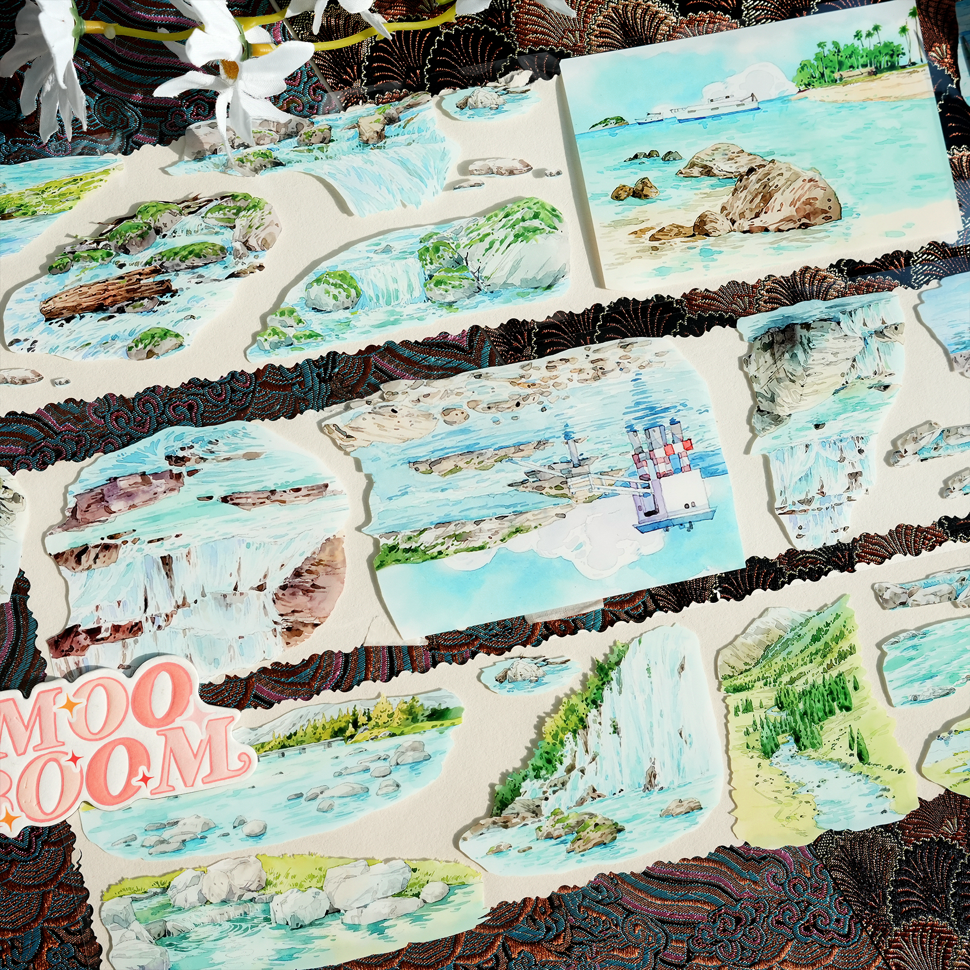 【XT】The picturesque riverbank views  Landscaping Tape
