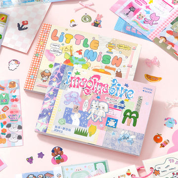 Little Wish Sticker and Paper Book