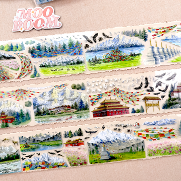【BOBOYU】From Snowmelt to Blossom Landscape Tape