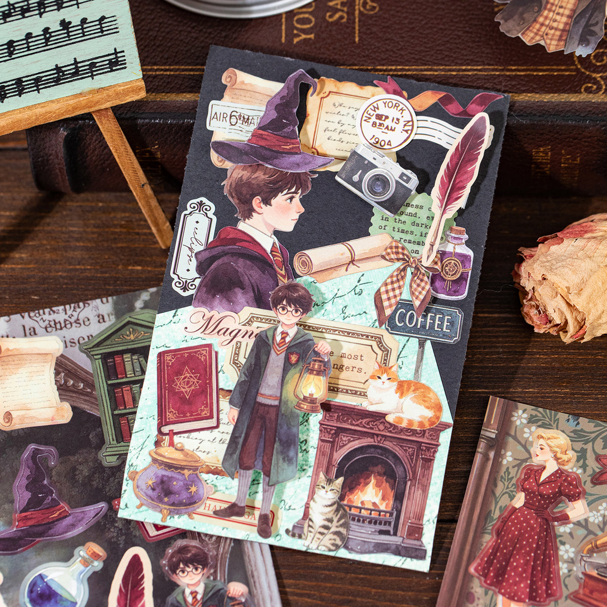 Old Scenery Time Collection Vintage Sticker Book