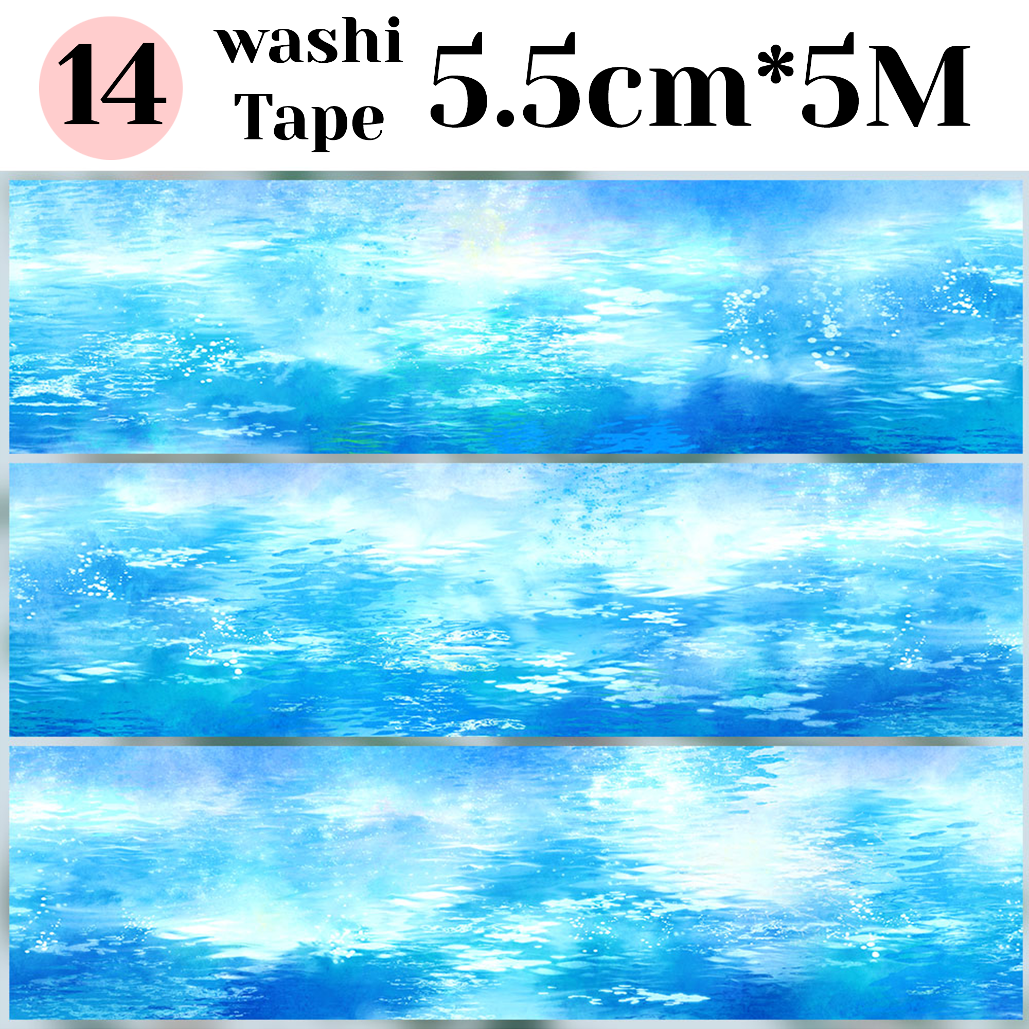 【ZERO】Waves/ Rivers / Water Surfaces Landscaping Tape(12 Styles)(Whole Roll Tape)