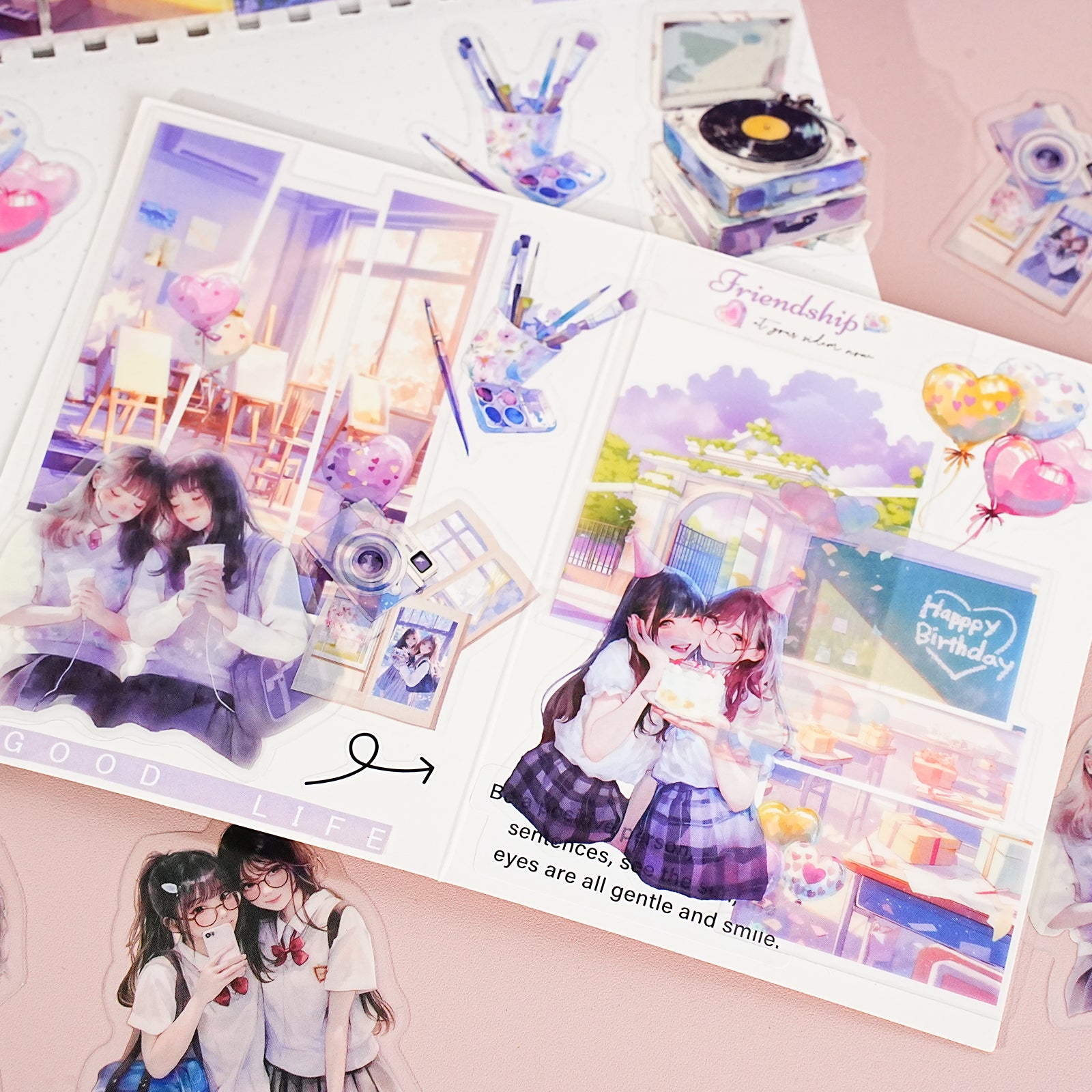 Dream Chasing Serie PET Sticker