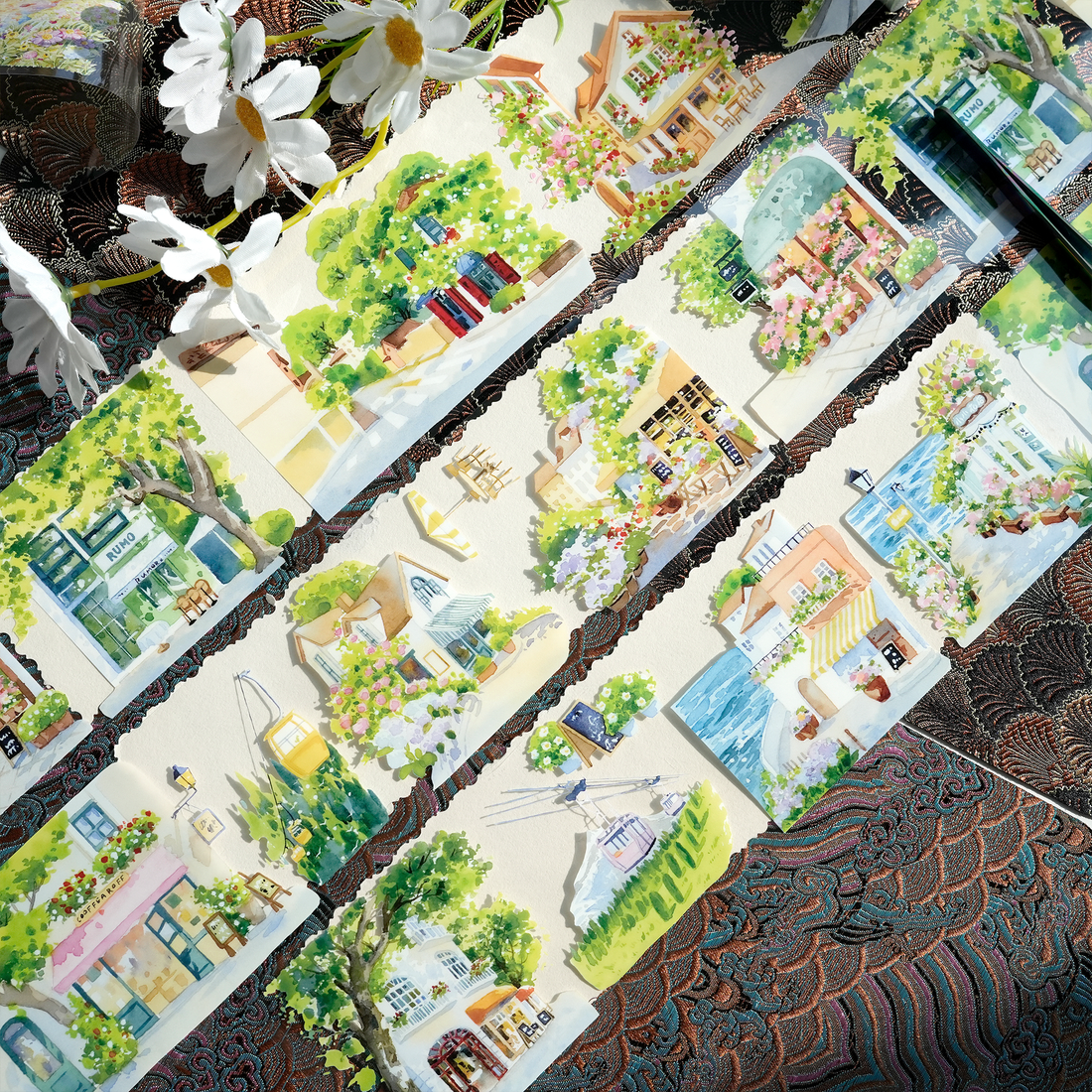 【XT】A Path Adorned with Blossoms Landscaping Tape