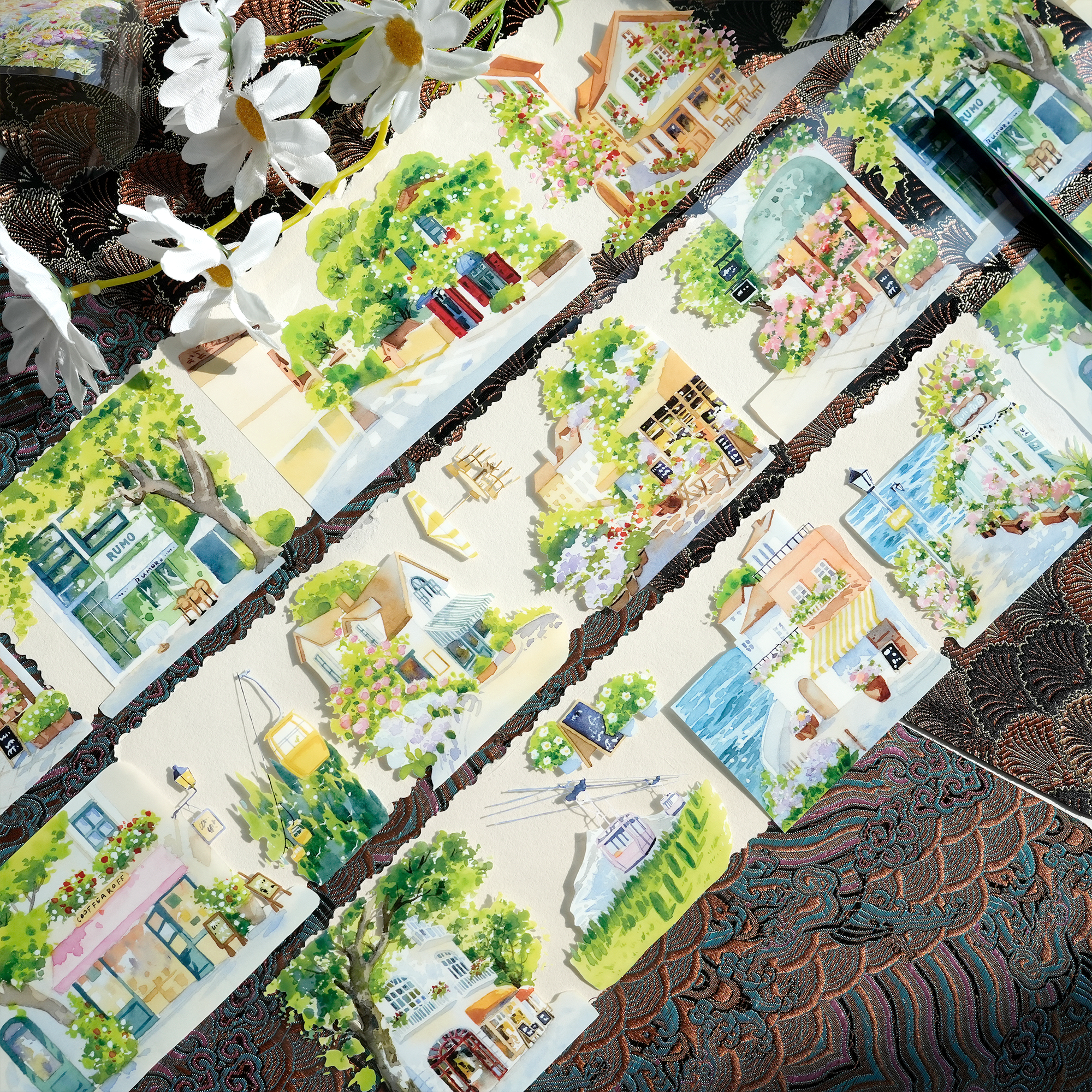 【XT】A Path Adorned with Blossoms Landscaping Tape