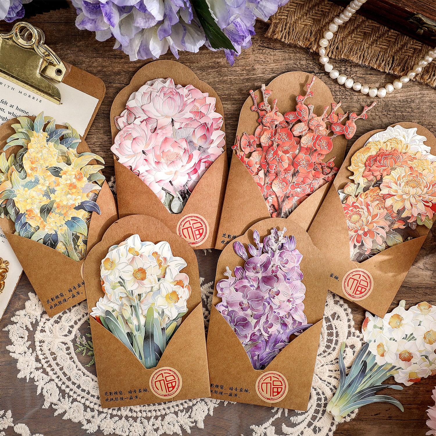 Elegant with Classical Charm Paper Sticker