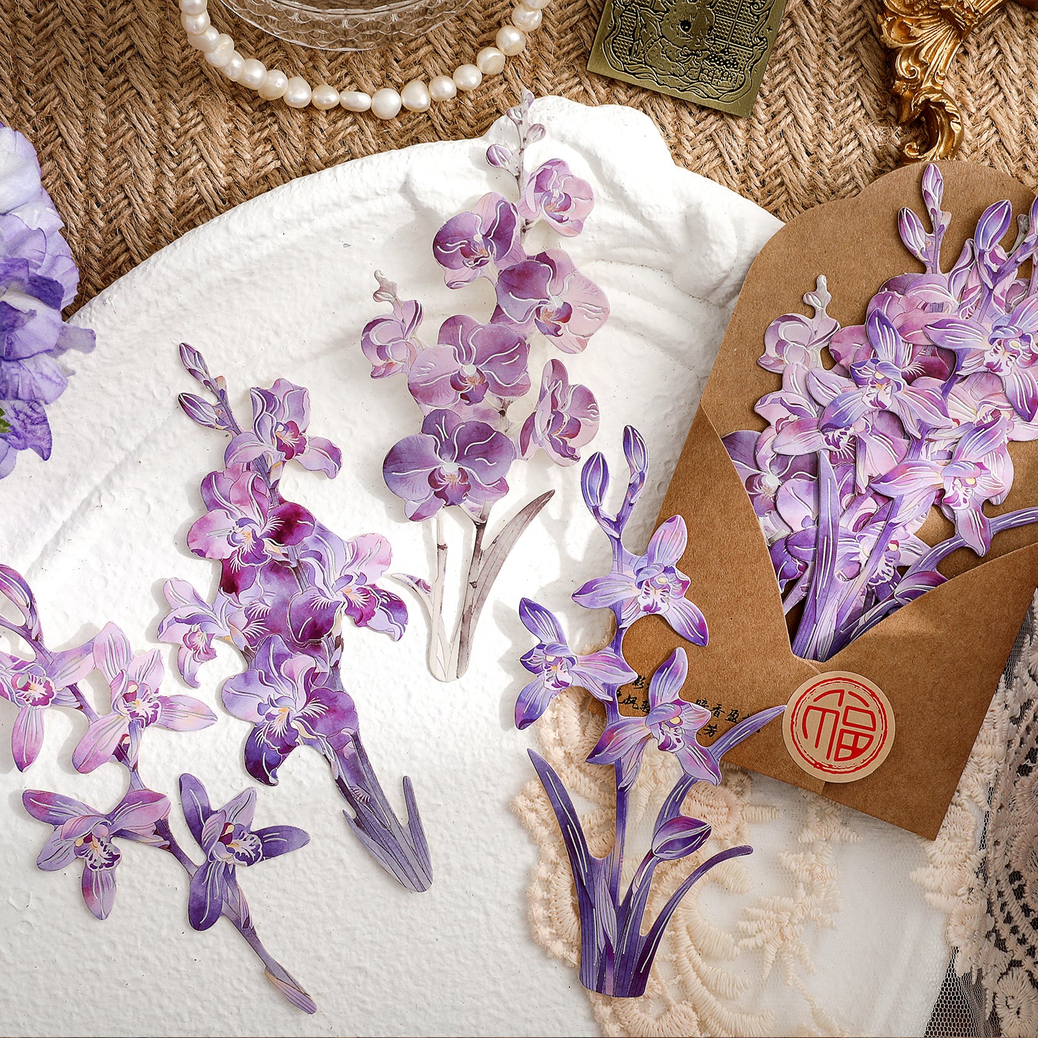 Elegant with Classical Charm Paper Sticker