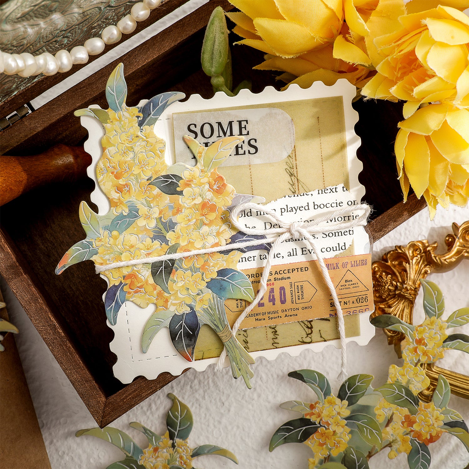 Elegant with Classical Charm Paper Sticker