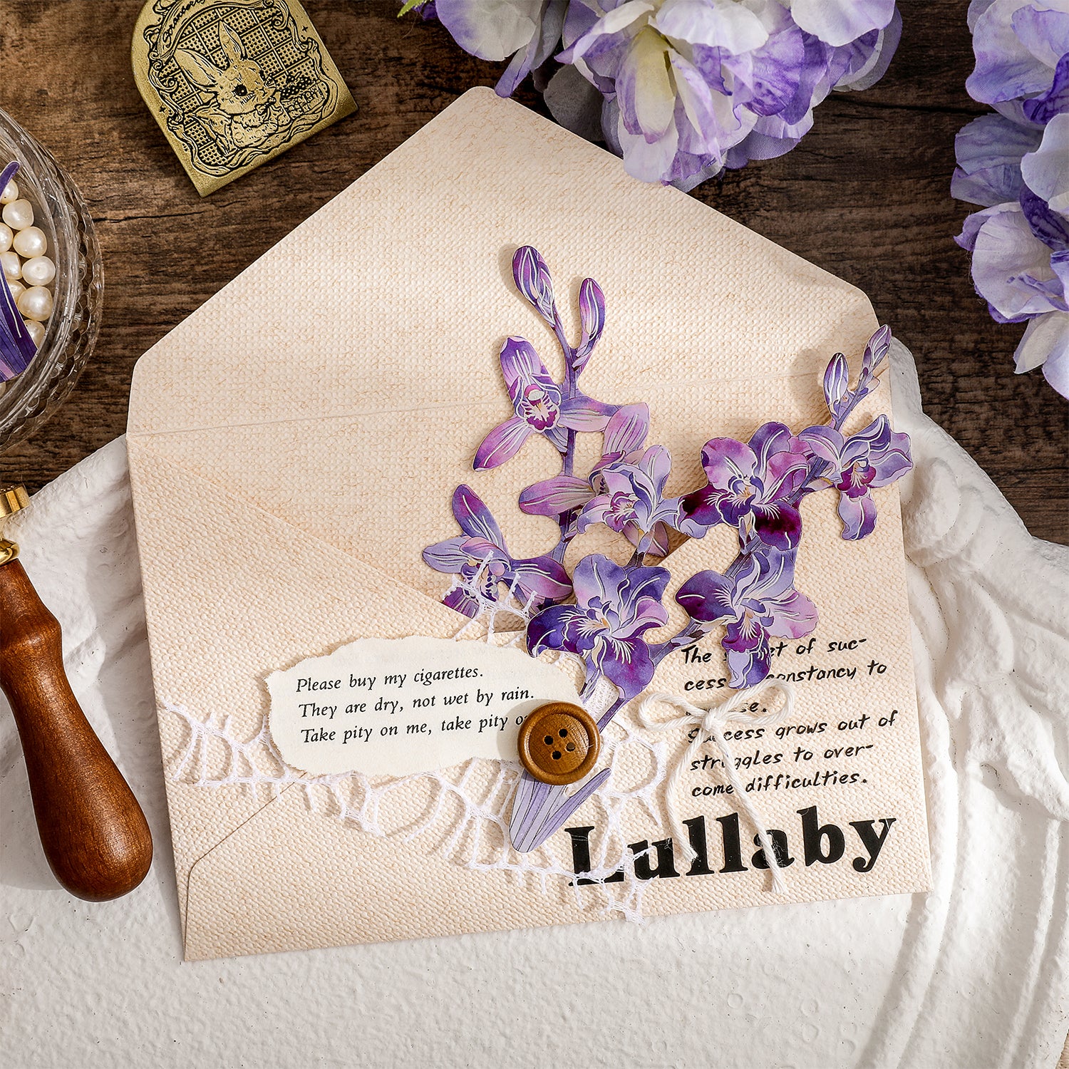 Elegant with Classical Charm Paper Sticker