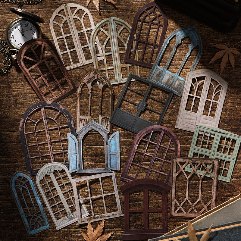 Elegant Carvings Windows Sticker