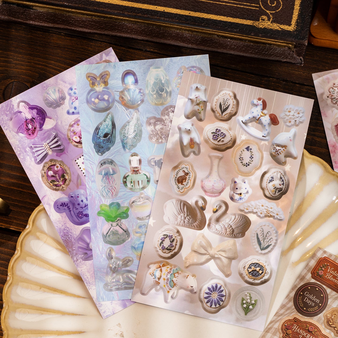 Museum Collection Series Sticker Book For Scrapbooking and Journaling | MOOBOOM