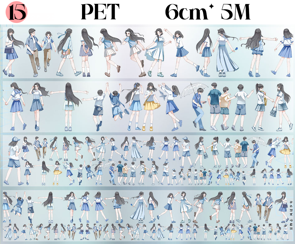 【ZERO】Modern character / Boys and Girls Landscape Tape