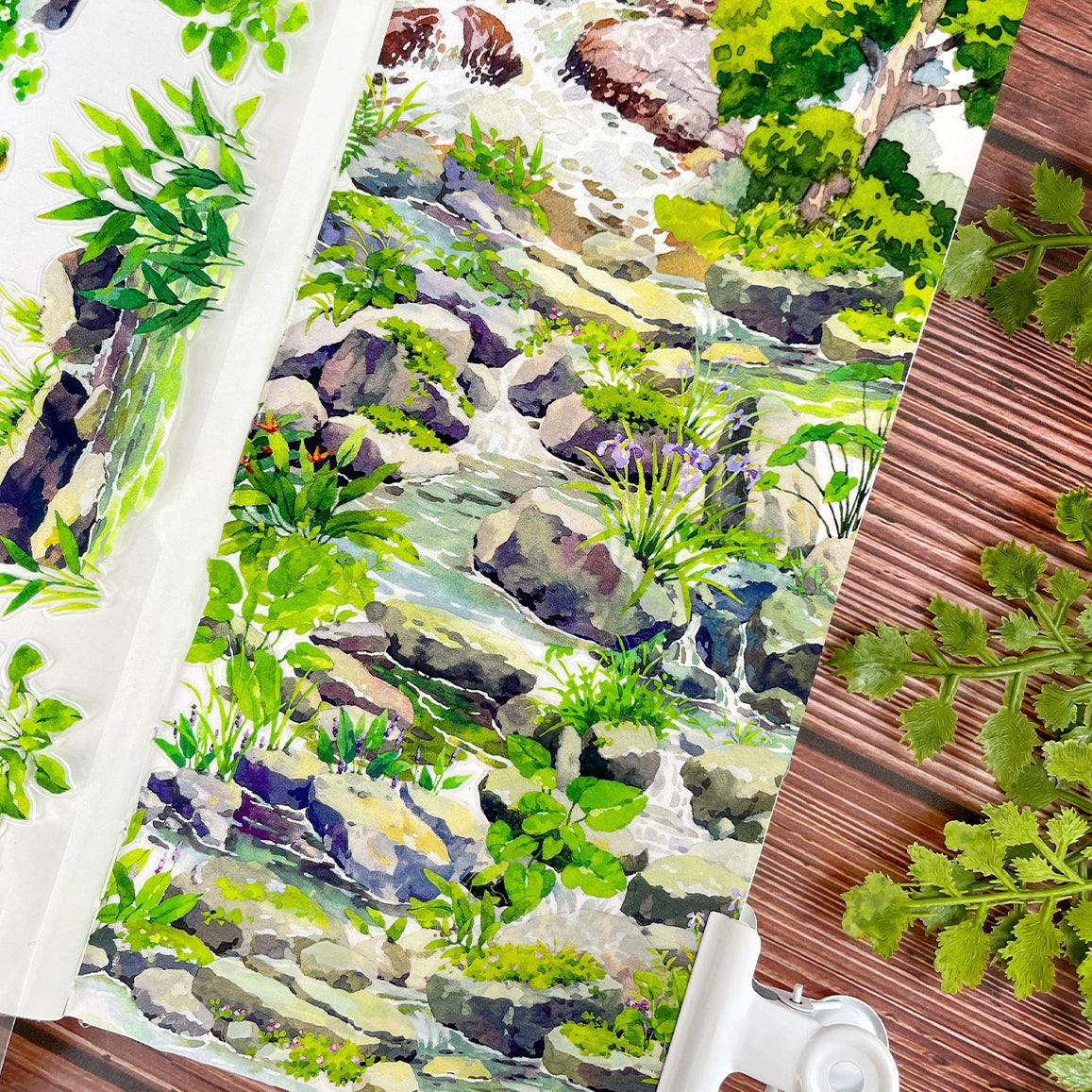 【NEW Studio】 Quiet Stone Landscaping Pre-cut Tape (7cm* 170cm)