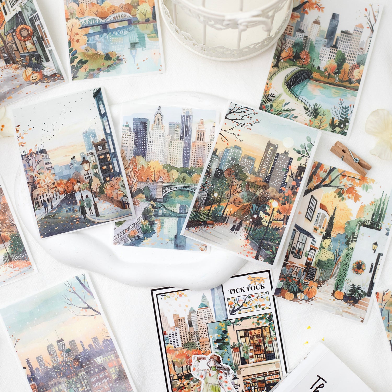 Morning and evening in the world Washi Tape