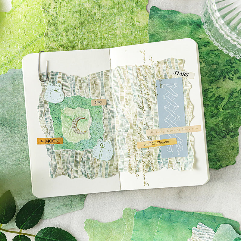 Embossed Printed Scrapbooking Paper