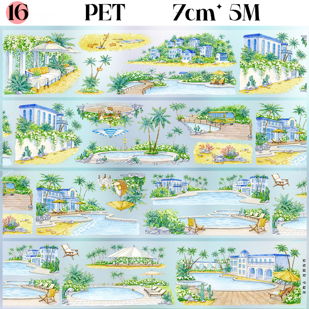 【ZERO】Summer Beach/Seaside  Landscape Tape