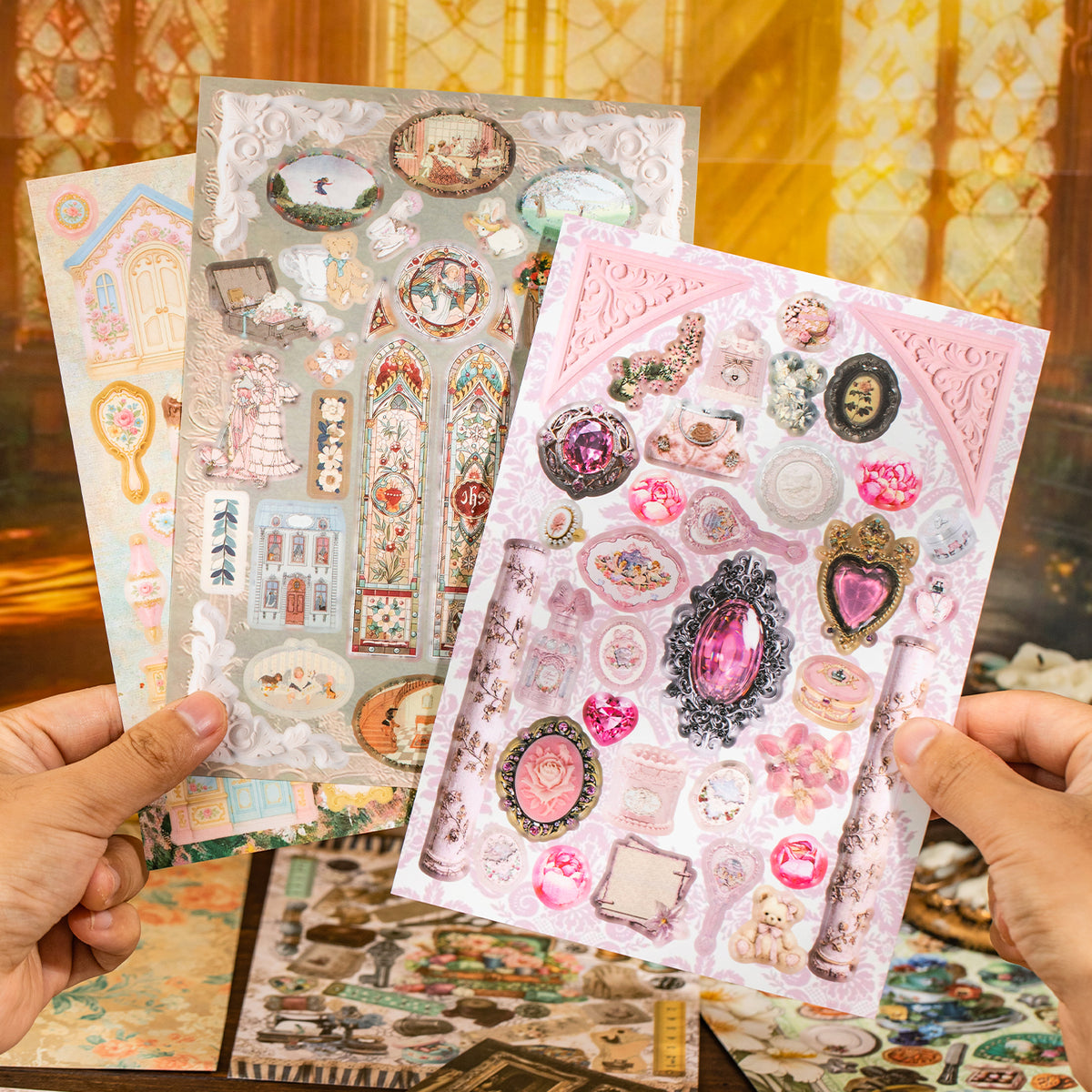 Vintage Treasury Pre-cut Sticker Book