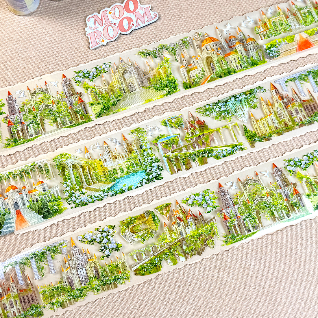 【ZERO】Green Ivy Palace Landscape PET Tape