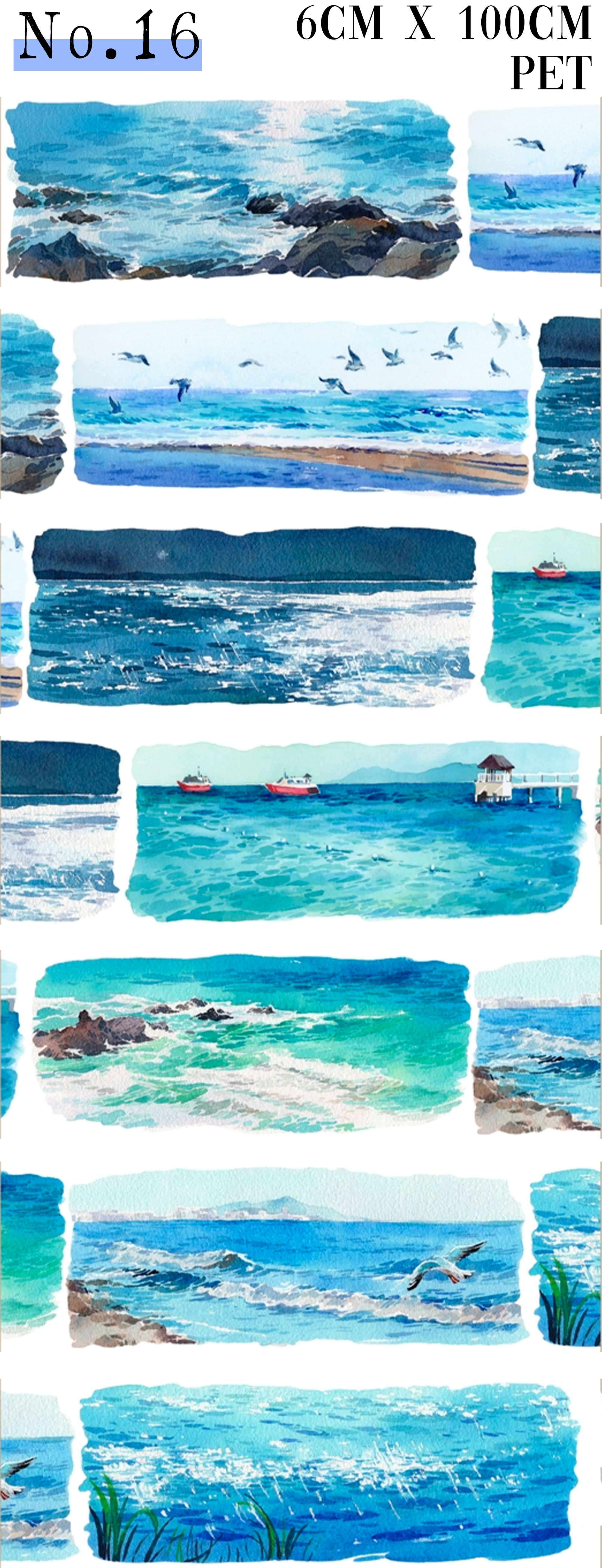 【XIAOYE】Landscaping/Scene PET Tape (18 Style)