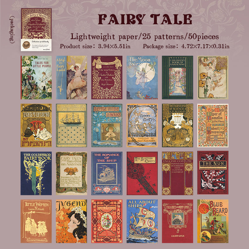 Vintage Book Cover Scrapbooking Paper