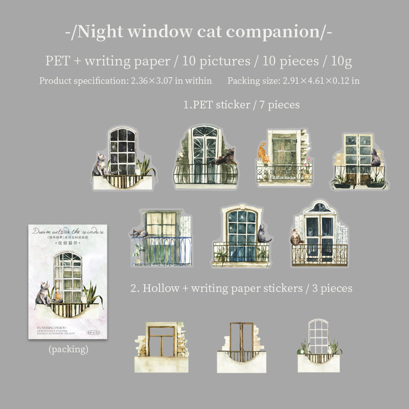 A dream outside the window PET Sticker